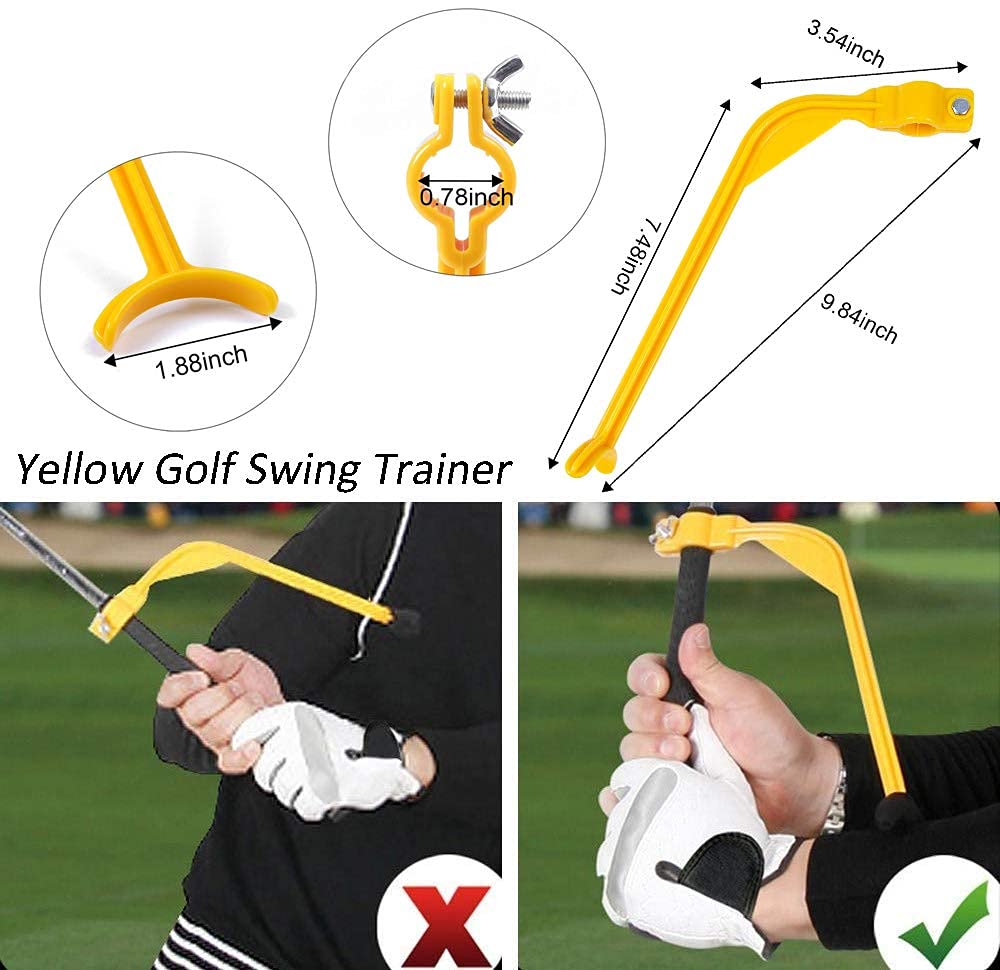 Amy Sport Golf Swing Training Aid Arm Band Trainer Impact Ball Inflator Assist 4 Pack Trainer Equipment Posture Motion Correctio