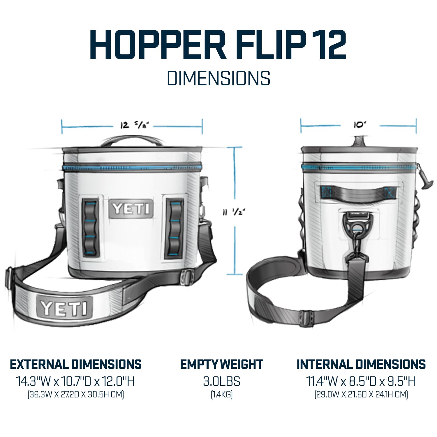 YETI Hopper Flip 12 Portable Cooler, Camp Green