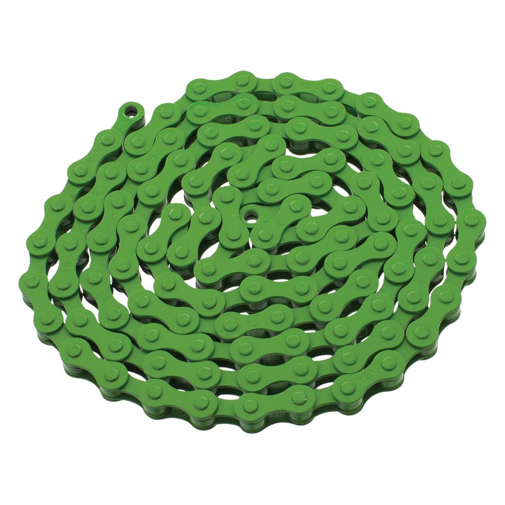 Ybn S410 Bicycle Chain (1-Speed, 1/2 X 1/8-Inch, 112L) Green