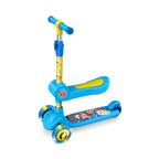 Jetson Cocomelon 2-in-1 3-Wheel Kick Scooter, Foldable and Detachable Seat, Seat Supports Weight Up to 55 lbs, Scooter: Up to 90