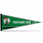 Rico Industries Nba Basketball Boston Celtics Personalized - Custom 12'' X 30'' Soft Felt Pennant - Ez To Hang
