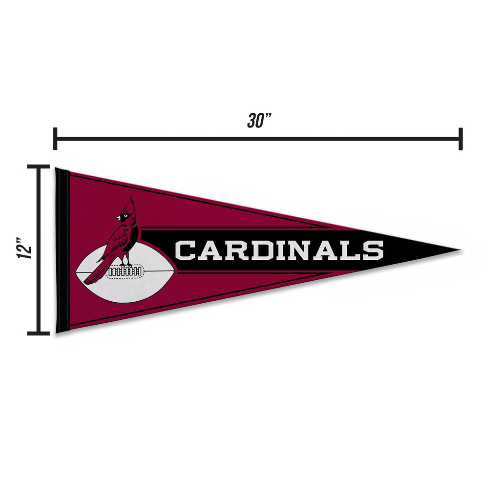 Rico Industries Nfl Football Arizona Cardinals Retro 12'' X 30'' Felt Wall D  Cor Pennant - Great For Home/Bed Room/Man Cave D