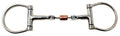 Professional Equine Horse Stainless Steel 4.5 Hinged Copper Roller Mouth DRing Snaffle Bit 35321A
