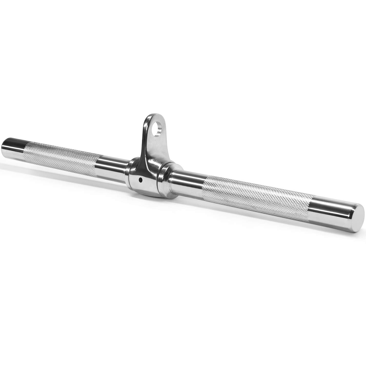Yes4All Revolving Straight Bar With Non-Slip Handle - Rotating Straight Bar Cable Attachment - Lat Pull Down Bar - Support Up To