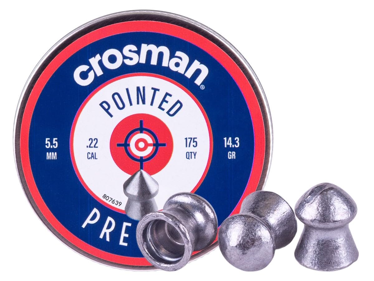 Crosman P022 .22-Caliber Pointed Pellets (175-Count)