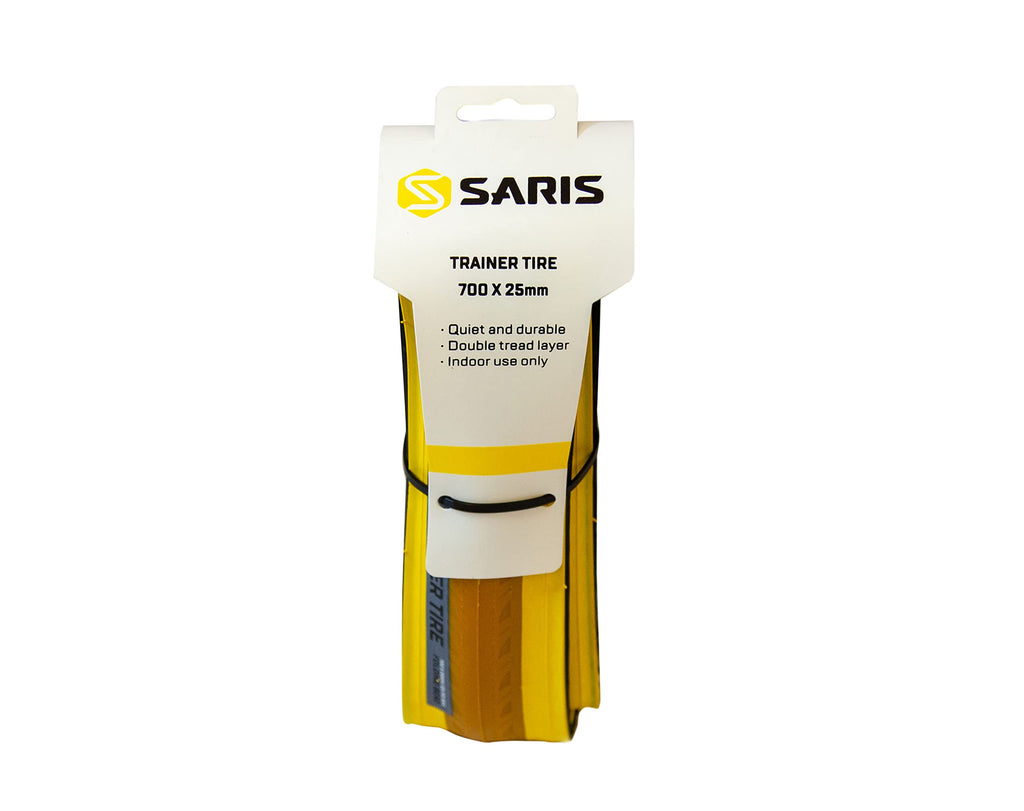 Saris, Bike Trainer Accessory, Indoor Trainer Tire, 700X25C, Yellow