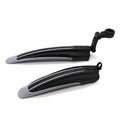Bluesunshine Adjustable Road Mountain Bike Bicycle Cycling Tire Frontrear Mud Guards Mudguard Fenders Set (Gray  Black)