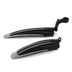 Bluesunshine Adjustable Road Mountain Bike Bicycle Cycling Tire Frontrear Mud Guards Mudguard Fenders Set (Gray  Black)
