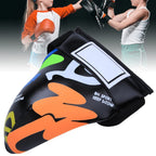 Spyminnpoo Children Groin Protector, Graffiti Jockstrap Groin Guard Gear For Boxing Sanda Taekwondo Muay Thai Training (Black)