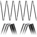Yaocom 2 Pcs 14.5ft 8.5mm Fiberglass Tent Poles Replacement Pre Assembled Black Tent Poles Camping Rod Parts for Hiking Outdoor 