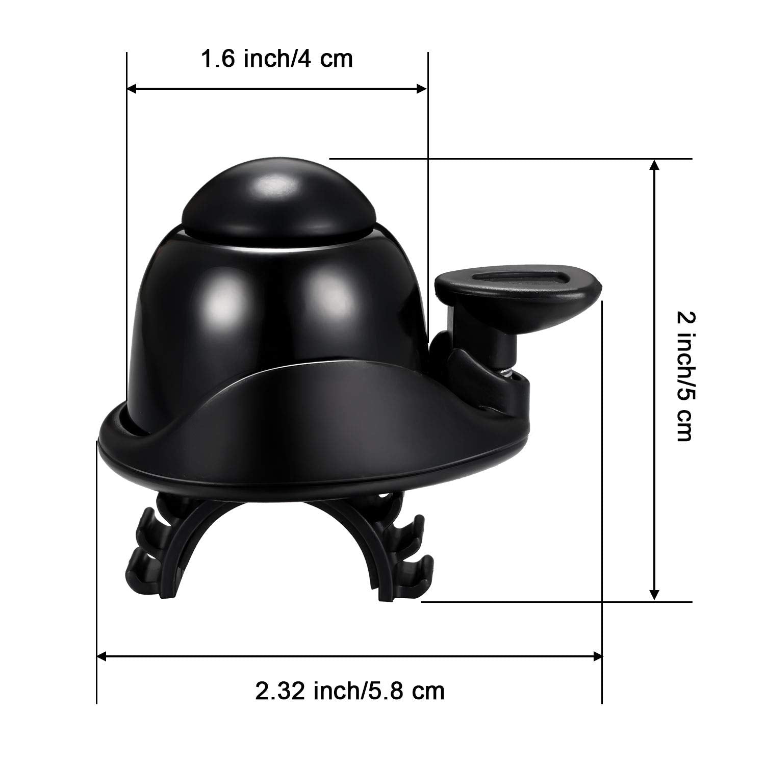 2 Pieces Bike Bell Adjustable Bike Ring Bell Aluminum Bike Ring Bicycle Bell Cycling Ringing Horn With Loud Sound Mini Bicycle B