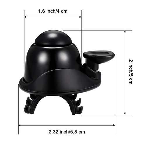 2 Pieces Bike Bell Adjustable Bike Ring Bell Aluminum Bike Ring Bicycle Bell Cycling Ringing Horn With Loud Sound Mini Bicycle B