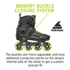 Rollerblade Lightning Men'S Urban Inline Skate, Black And Lime