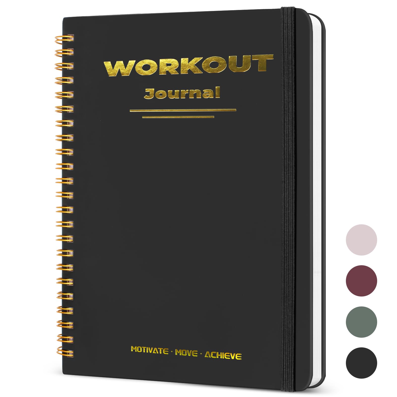 Guirnd Undated Fitness Workout Journal for Men & Women, A5(8.5 x 6.7) Fitness Journal Workout Planner, Workout Log Book Planner 