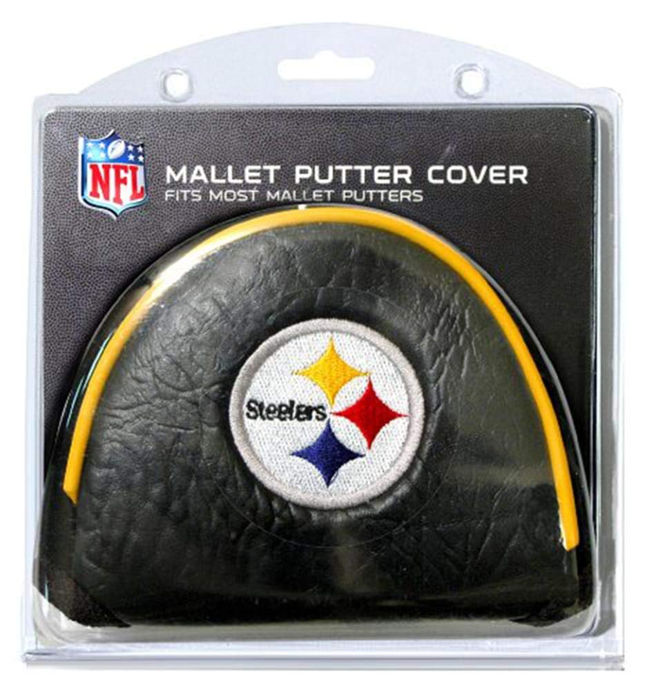 Team Golf Nfl Pittsburgh Steelers Golf Mallet Putter Cover Golf Club Mallet Putter Headcover, Fits Most Mallet Putters, Scotty C