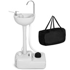 Yitamotor Portable Sink 17L Camping Hand Washing Station With Wash Basin Stand And Carry Bag, Wheels, Towel Holder, Soap Dispens