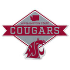 Rico Industries Ncaa Washington State Cougars Diamond Shape Cut Pennant - Home And Living Room D  Cor - Soft Felt Ez To Hang