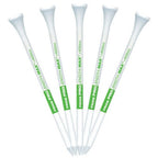 Pride Professional - Golf Pro Length Max - 4'', 50 Count, White/Green (2-Pack)