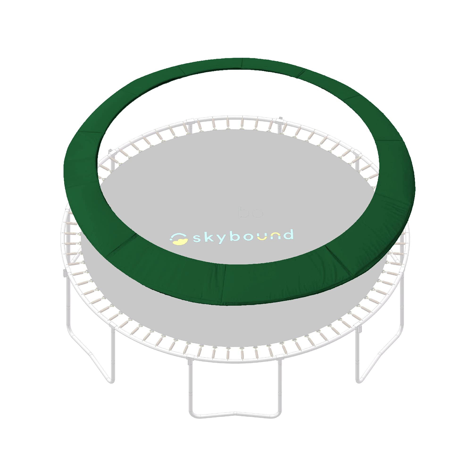 SkyBound 14 Foot Dark Green Trampoline Safety Pad - Spring Cover Fits Up to 7 Inch Springs - Standard