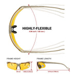 Xaegistac Shooting Glasses With Case Anti Fog Hunting Safety Glasses For Men Women (Yellow Lens-Khaki Frame)