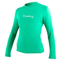 ONeill Womens Basic Skins Upf 50+ Long Sleeve Sun Shirt, Seaglass, Small