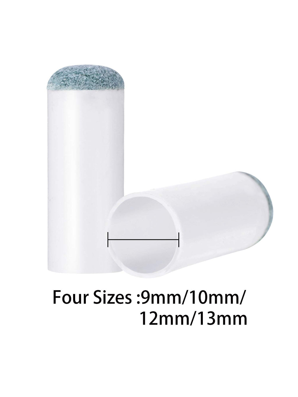 Eboot 40 Slip On Pool Cue Tips Billiard Cue Tips Slip-On Cue Tip Replacement