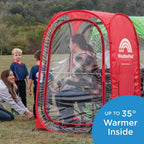 Weatherpod Large 1-Person Pod - Pop-Up Weather Pod, Protection From Cold, Wind And Rain - Red
