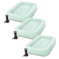 Intex Kids Travel Air Mattress Inflatable Bed Set With Raised Sides, Hand Pump, And Carrying Bag For Camping Trips And Sleepover