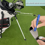 Mazel Golf Club Groove Sharpener Tool For Golf Iron,Wedge,Driver - 3-In-1 Golf Club Cleaner For U & V-Grooves Re-Grooving Tool (