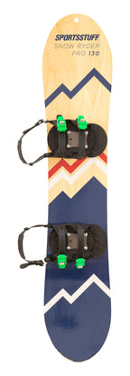 SportsStuff Snow Ryder PRO Hardwood Snowboard, 130cm, Beginners Wood Snowboard