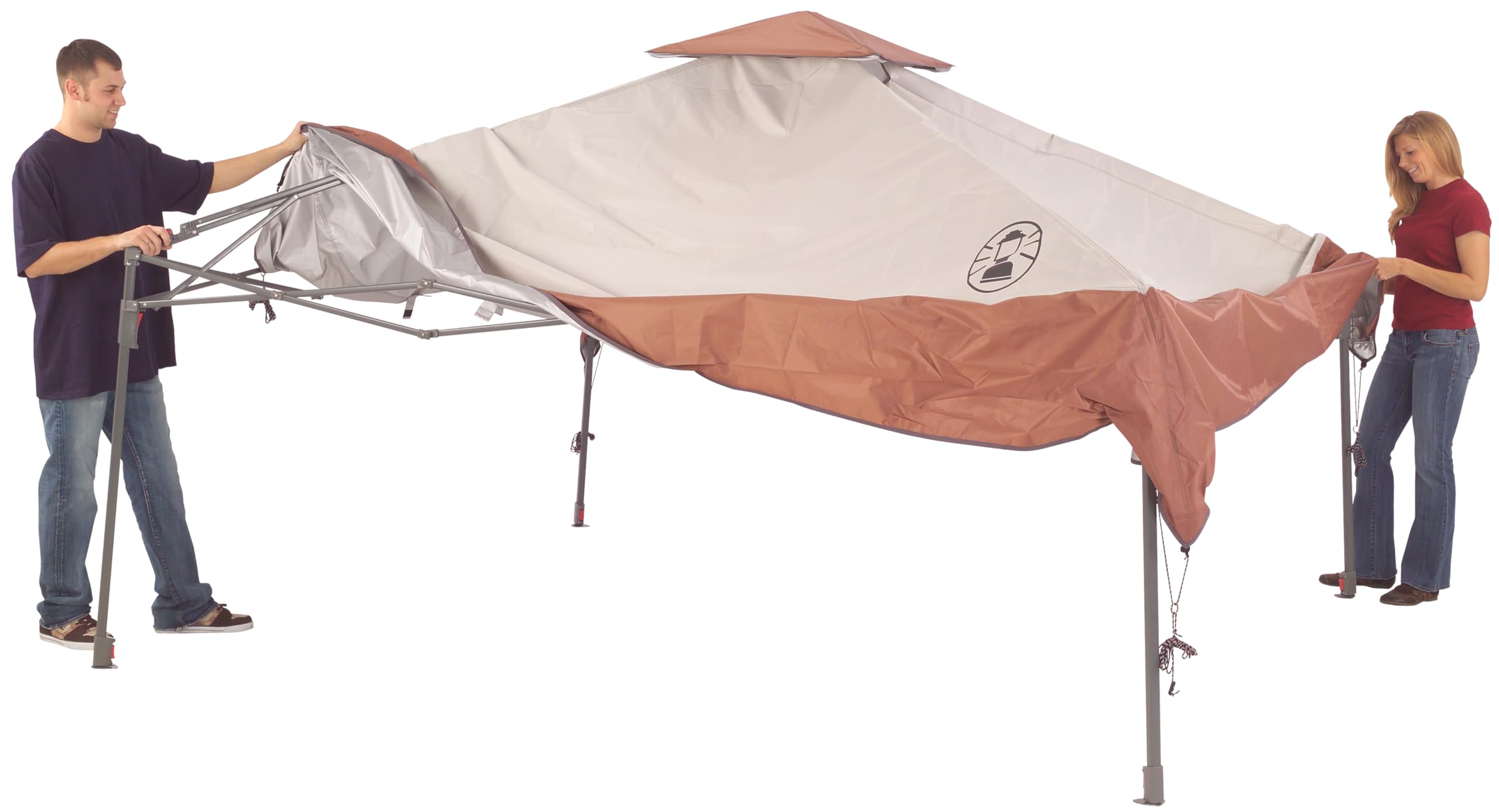 Coleman 13X13Ft Instant Canopy Sun Shelter, Portable Shade Tent Sets Up In 3 Minutes, Vented Roof For Airflow & Upf 50+ Sun Prot