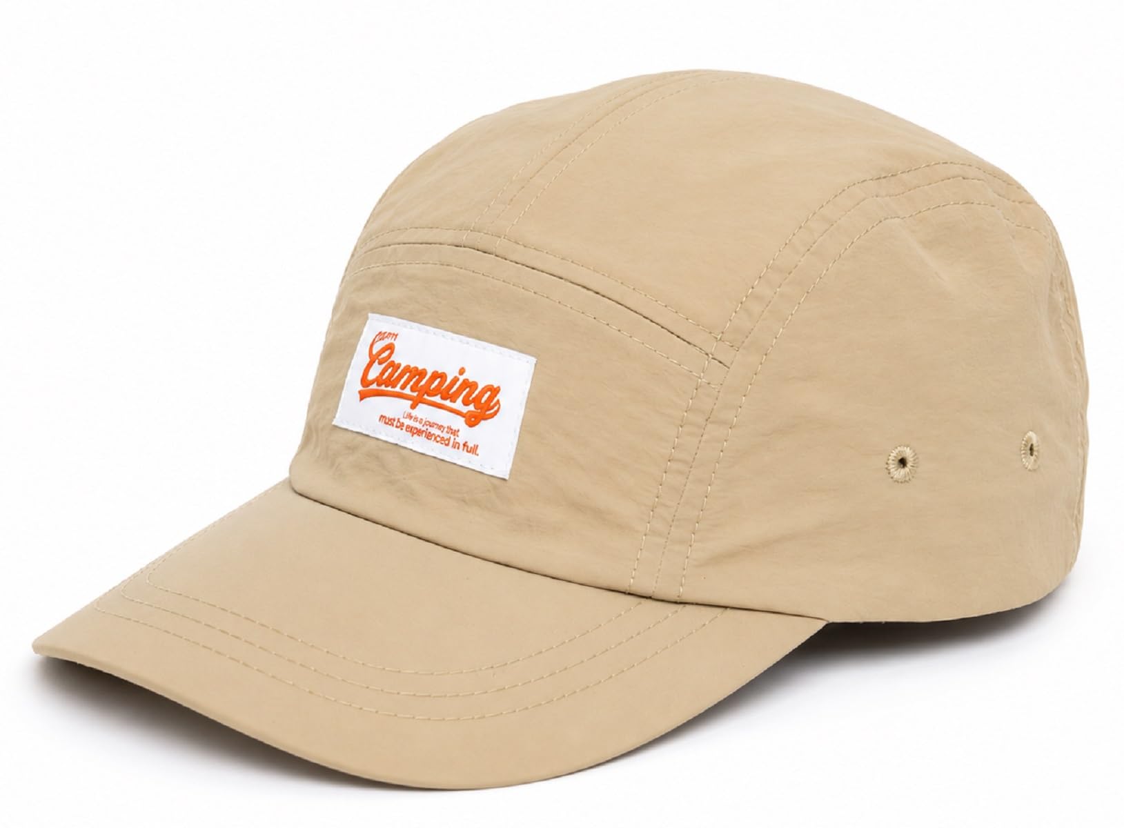 Zacharias MenS Polyester Camping. Adjustable Cap (Free Size_Pack Of 1) (Beige)