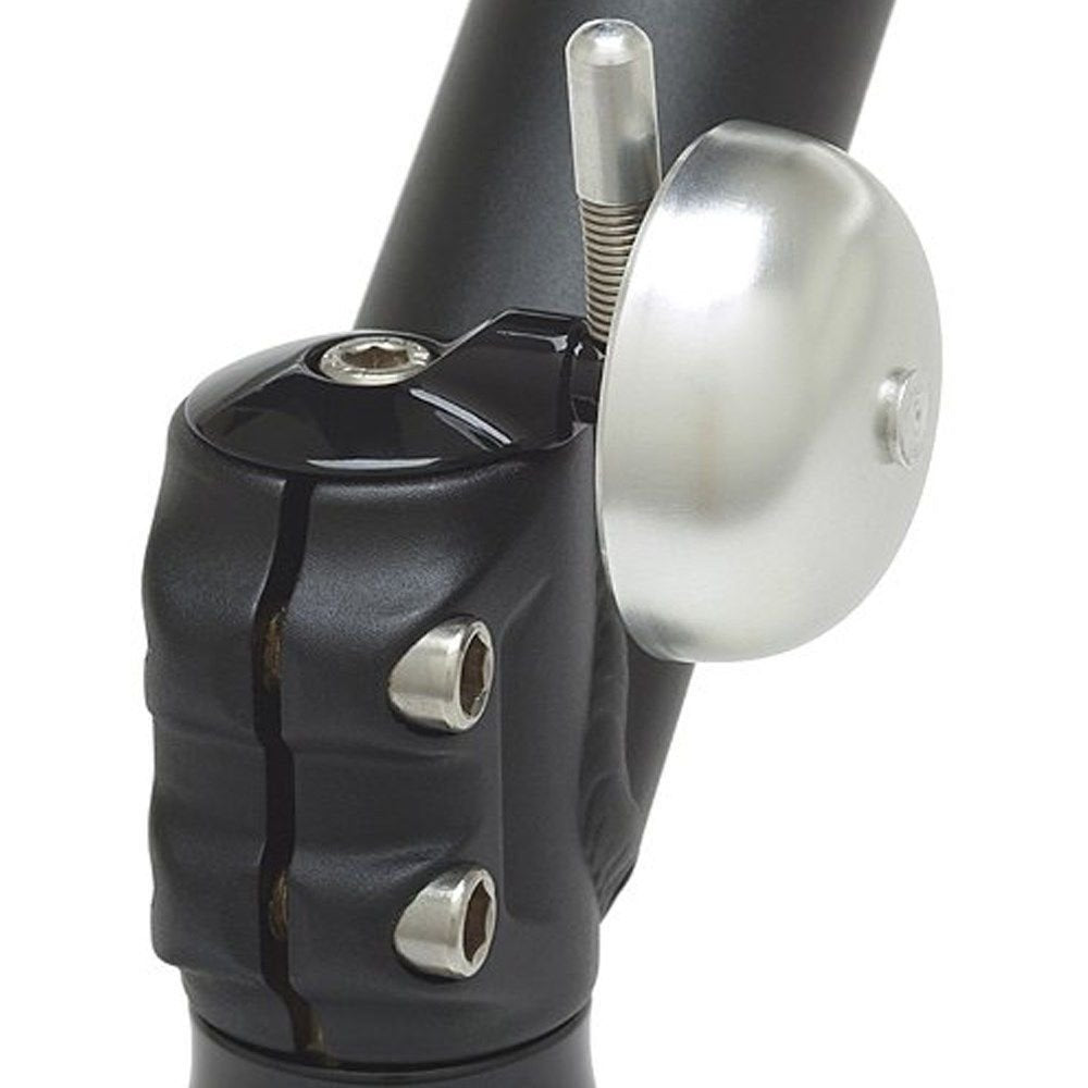 Mirrycle Incredibell Spring Bike Bell, Silver, 1 1/8-Inch