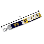 Rico Industries Nba Basketball Indiana Pacers Wrist Lanyard Key Chain, Cute Wristlet Strap Keychain Holder For Women Men Car Key
