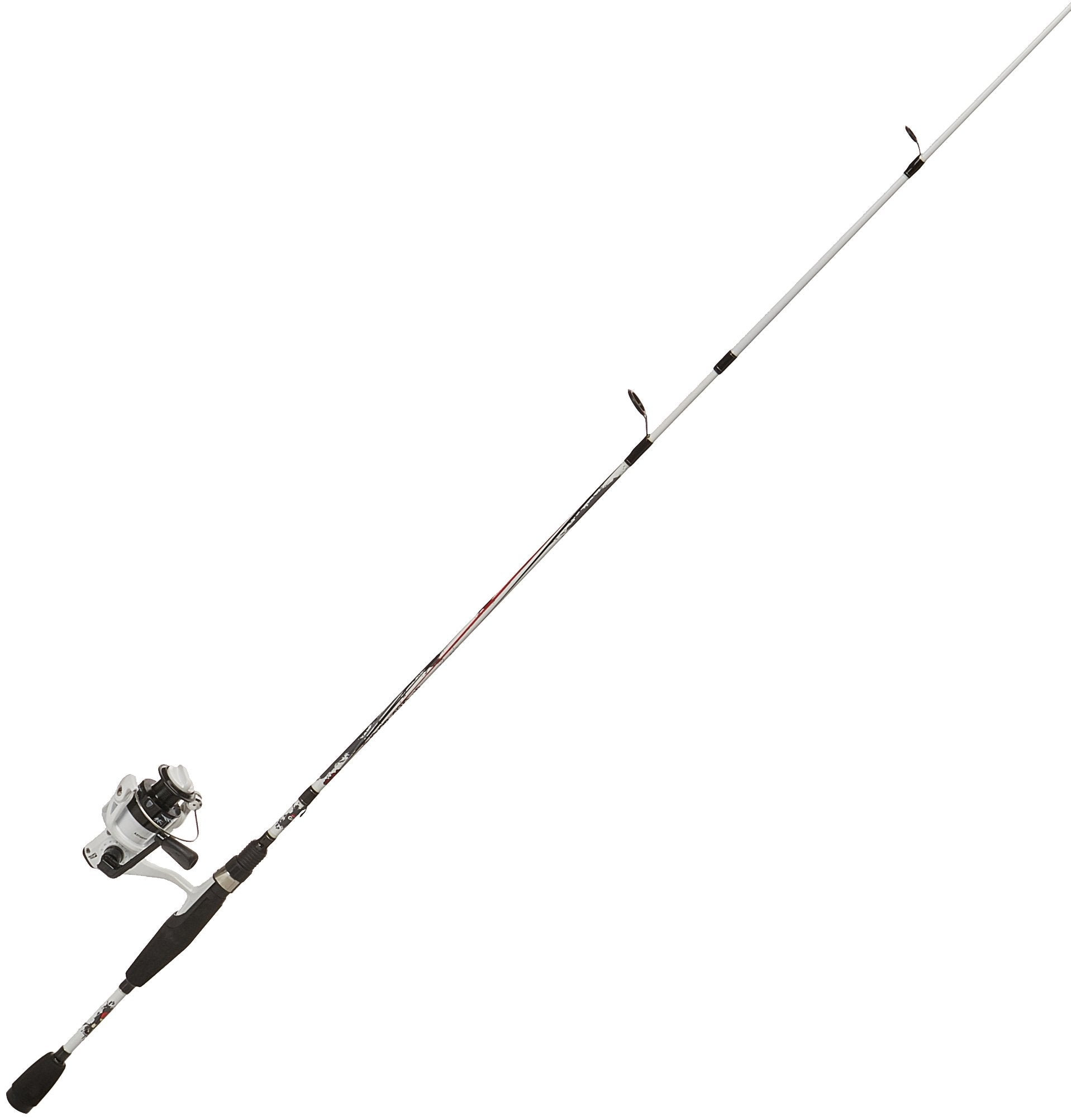 Abu Garcia Ike Dude Spinning/Spincast Fishing Reel & Rod Combo Black, 6'/Medium