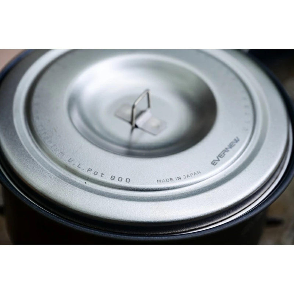 Evernew Ultralight Aluminum Non-Stick Pot, 740Ml Lid