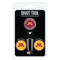 Team Golf Ncaa Minnesota Golden Gophers Divot Tool Pack With 3 Golf Ball Markers Divot Tool With 3 Golf Ball Markers Pack, Marke