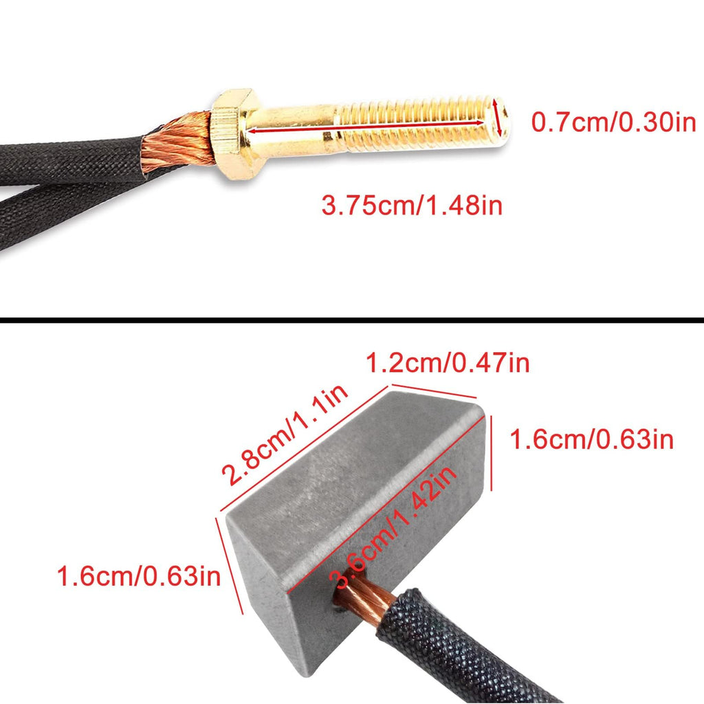 Leapgomax Golf Cart Motor Brushes Kit Fits Club Car Electric 1994-Up 36 & 48-Volt And Yamaha Electric G8 G9 G14 G16 Ge Electric