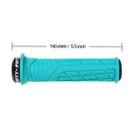 Fifty-Fifty Mountain Bike Handlebar Grips, Single Lock-On Mtb Grips, Comfortable Mtb Grips Lock On, Non-Slip Bike Handlebar Grip