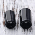 Muxsam 10Pcs .335 Black Golf Tapered Ferrules Compatible For Irons Shaft Universal With Single Silver Ring