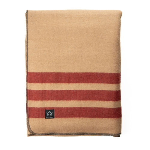 Arcturus Rainier Wool Blanket - 4.5Lbs Warm, Heavy, Washable, Large | Great For Camping, Outdoors, Survival & Emergency Kits (Dr