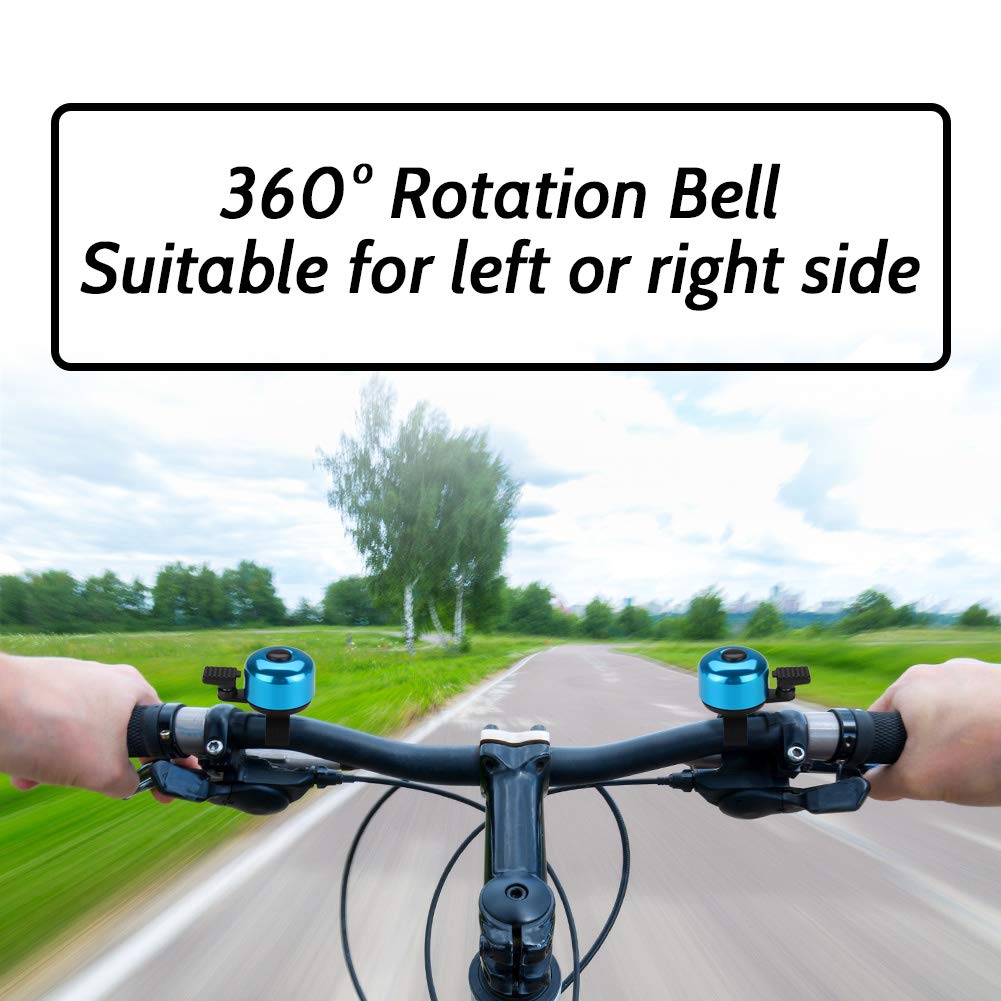Paliston Bike Bell Bicycle Bell Crisp Sound For Adults Kids Boys Girls Blue  Blue