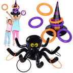 Max Fun Halloween Ring Toss Games Inflatable Spiders Ring Toss Witchs Hat Toss Game For Kids Halloween Party Favors Indoors Outd