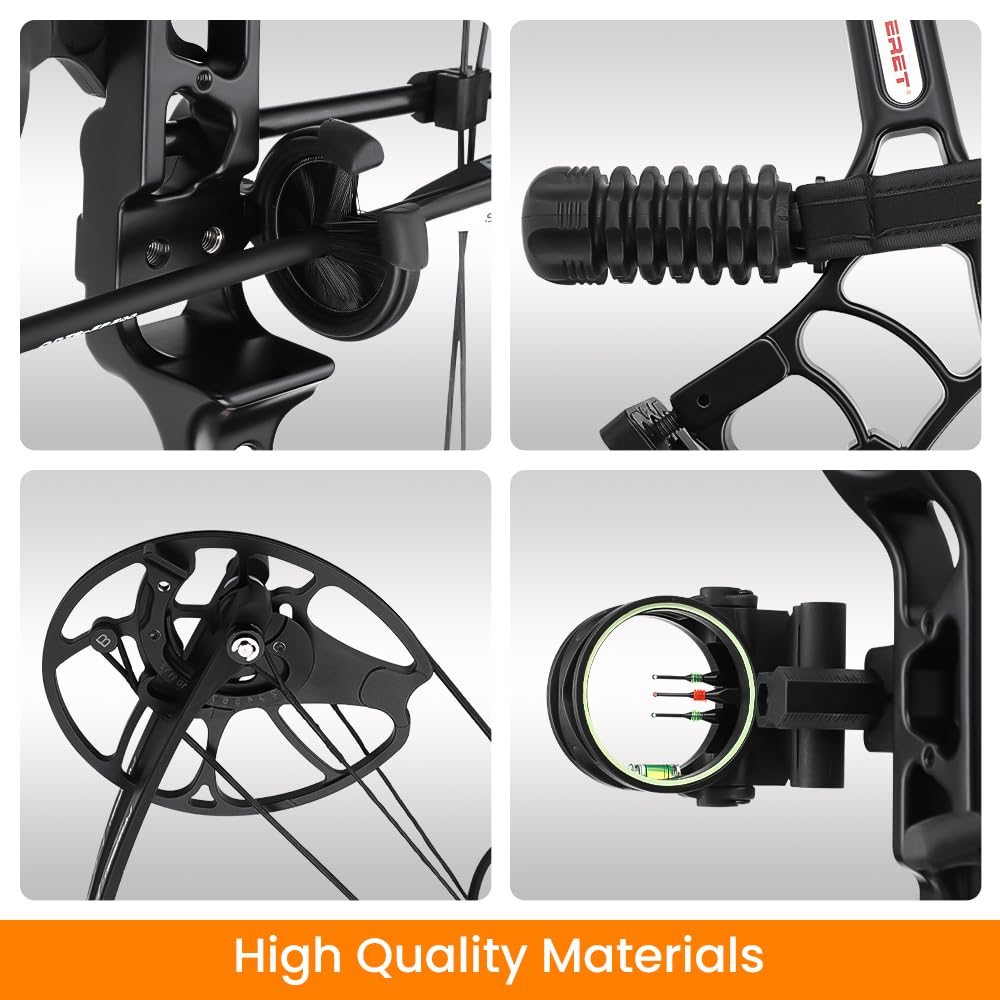 Pandarus Archery Ready To Hunt Lightweight Compound Bow Package For Adults And Youth,0-50 Lbs Draw Weight,290Fps,Limbs Made In U