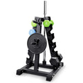 YOLEO 5-Tier A-Frame Dumbbell Rack Stand, Heavy-Duty 3-in-1 Weight Rack for Dumbbells, Barbells & Plates, Space-Saving Home Gym 