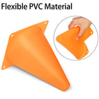 Faswin 30 Pack 7 Inch Plastic Traffic Cones, Sport Training Agility Field Marker Cone For Soccer, Skating, Football, Basketball,