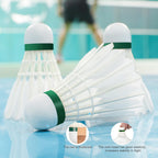 Philonext Goose Feather Badminton Shuttlecocks Birdies, 12 Pack Hight Speed Training Badminton Balls With Great Stability For In
