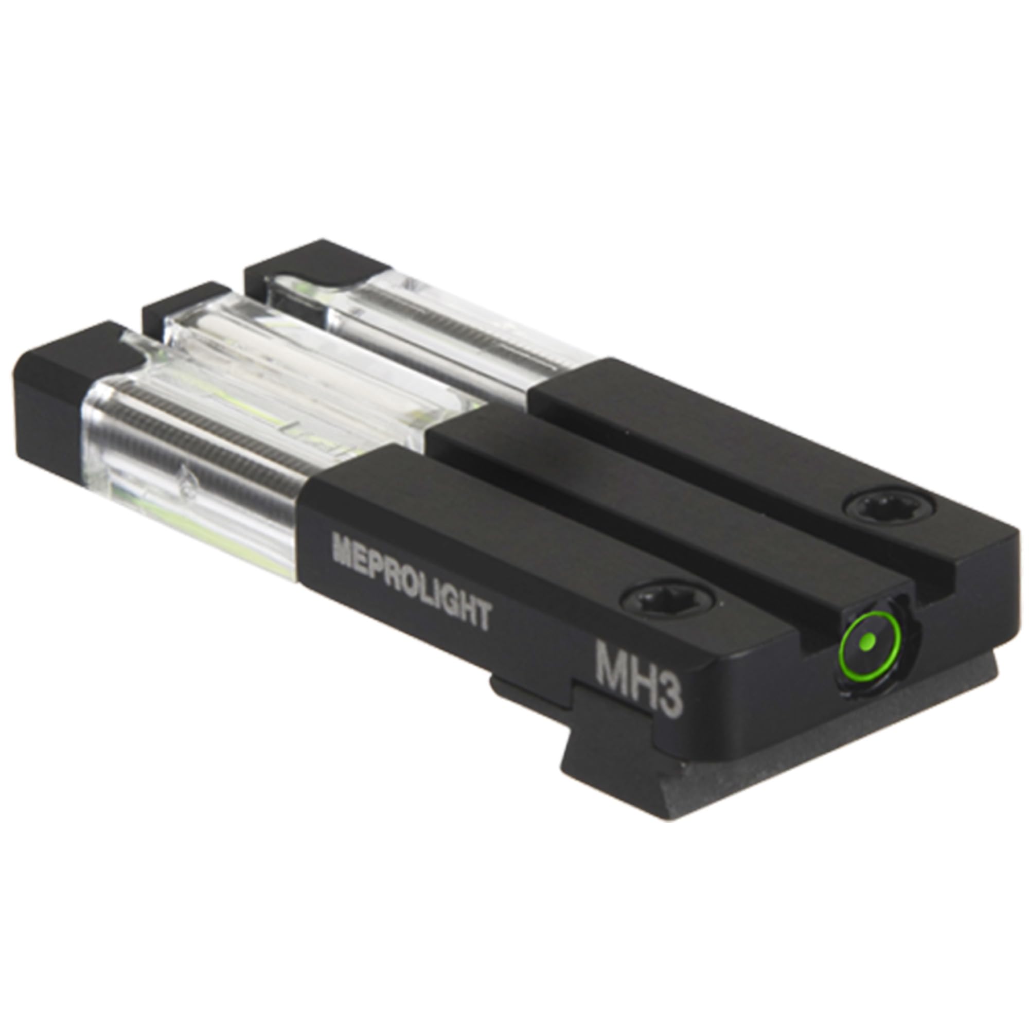Meprolight, Fiber-Tritium Bullseye Sight, Ruger Mark III and Mark IV Rear Sight, Green, Black (ML63145G)
