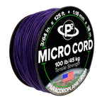 Paracord Planet Micro Paracord - Thin Braided Cord For Crafting, Fishing, And Diy Projects In 125 Ft Spools - Acid Purple