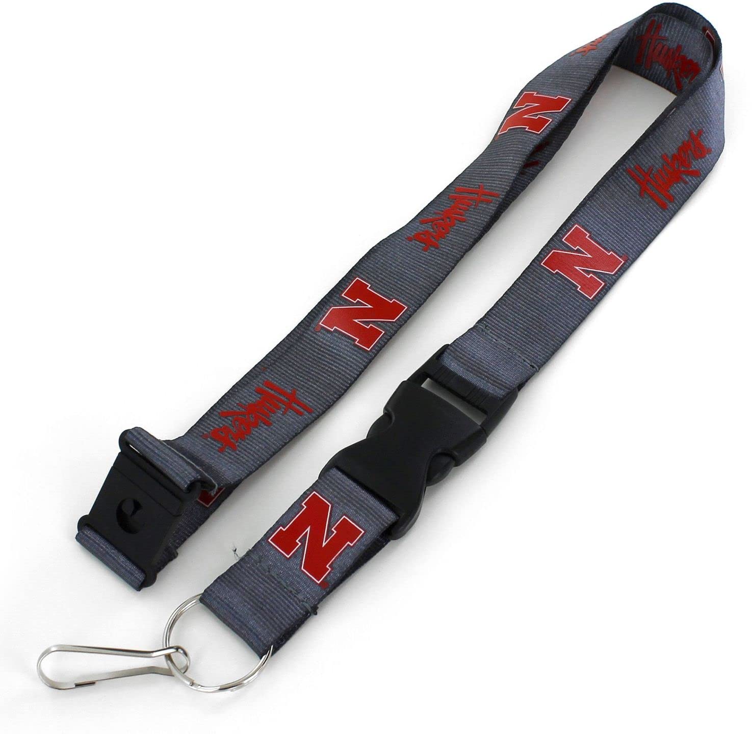 Aminco Caseys-Distributing Ncaa Nebraska Cornhuskers Team Lanyard, Black